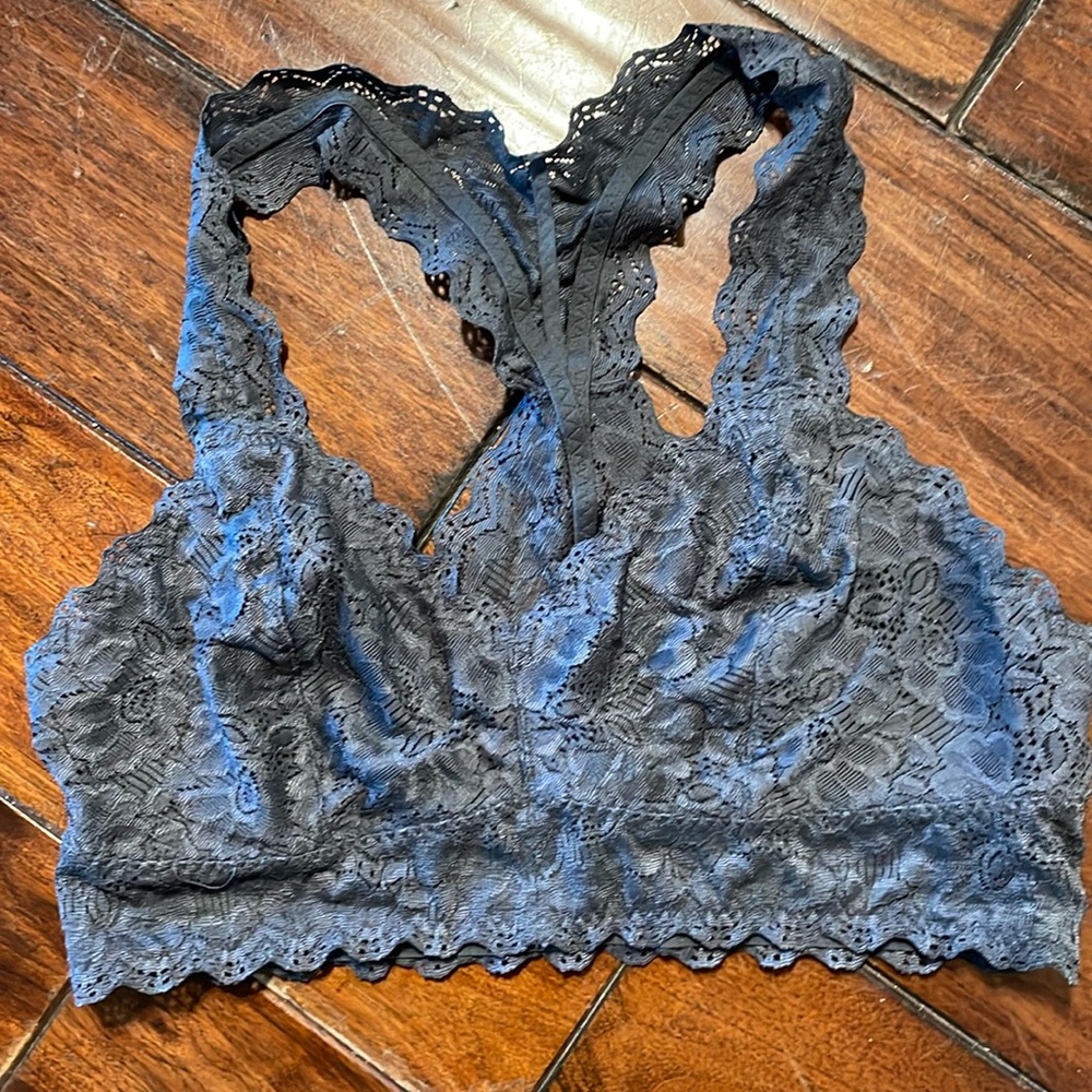 Felina Gray Lace Bralette Women’s Size Large